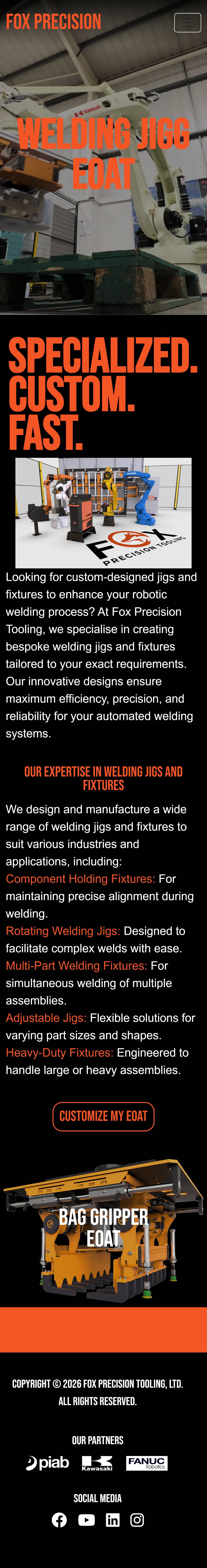 Fox Precision | EOAT & Robotics Business Website supporting image 5